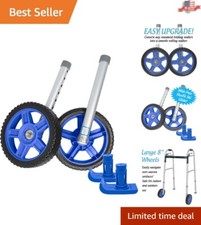 8" Off-Road Walker Wheel Kits  Flexfit Ski Glides for Effortless Mobility