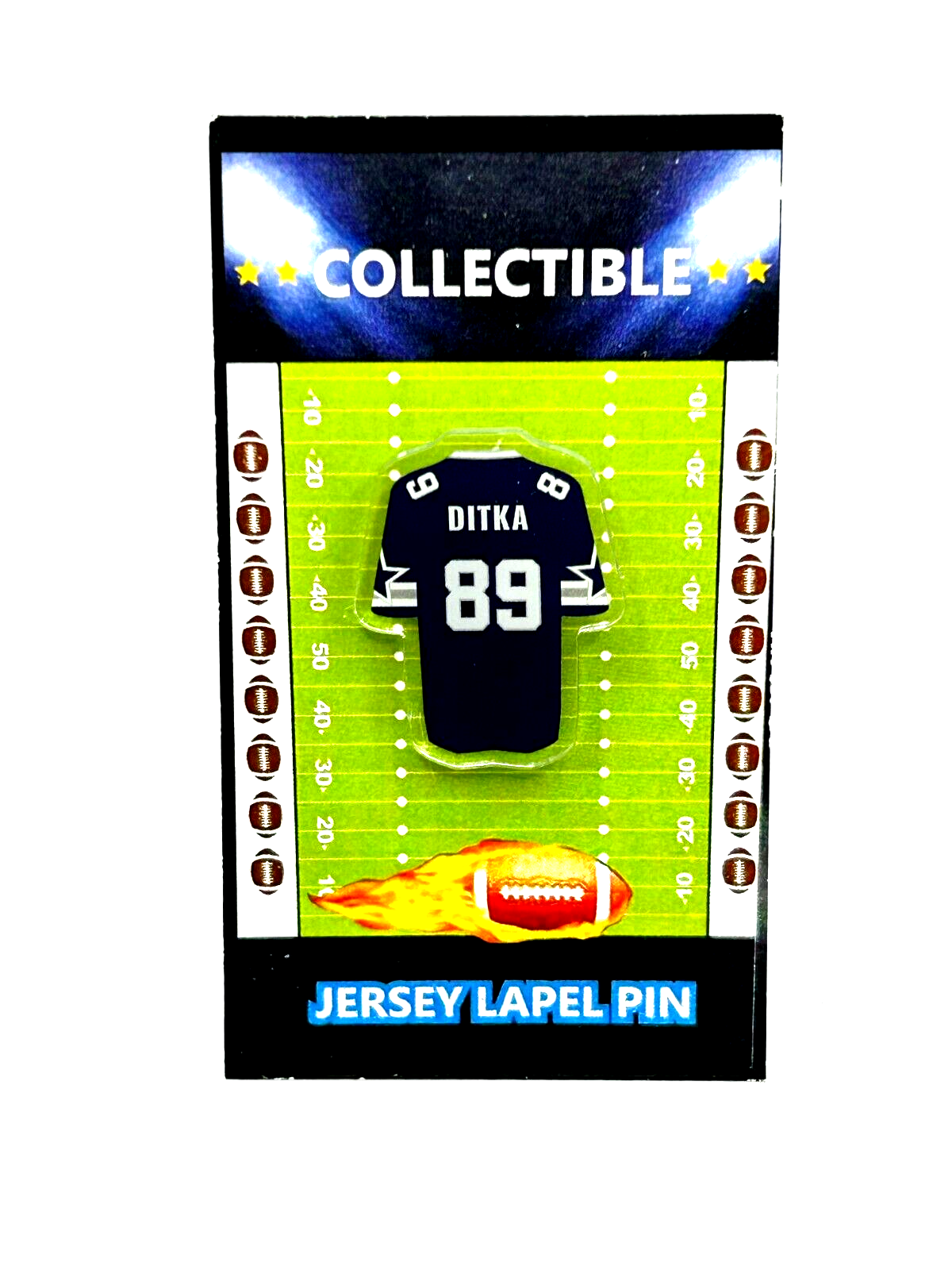 Dallas Cowboys Mike Ditka Retro Jersey Lapel Pin Collectible Free Shipping