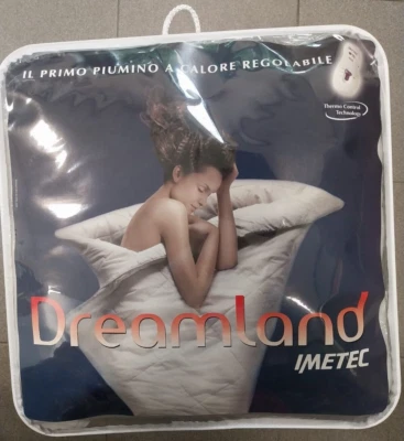 Piumino Imetec Dreamland termocoperta cod.6457 200x155cm bianco singolo