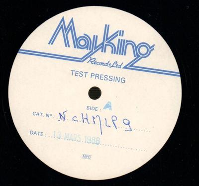 Perfect Vision(Test Pressing 12'' Vinyl)Tongues Out-Backs-NCH MLP 9-UK-1-Ex/NM