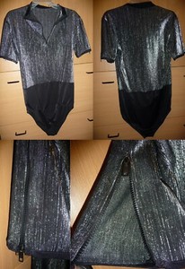 Ice or Roller Skating Dance Tap Theater Acrobatics Shirt Leotard Boys L or XSA