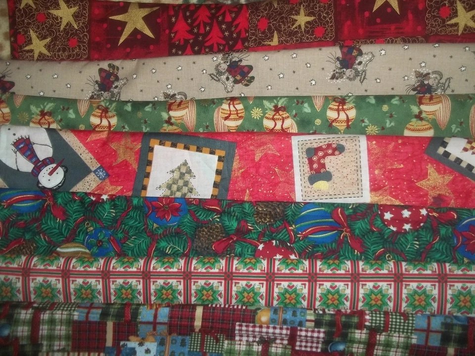 CHRISTMAS TREE ornament STAR Cotton QUILT Fabric U-PICK see infor 1/2 yd BTHY