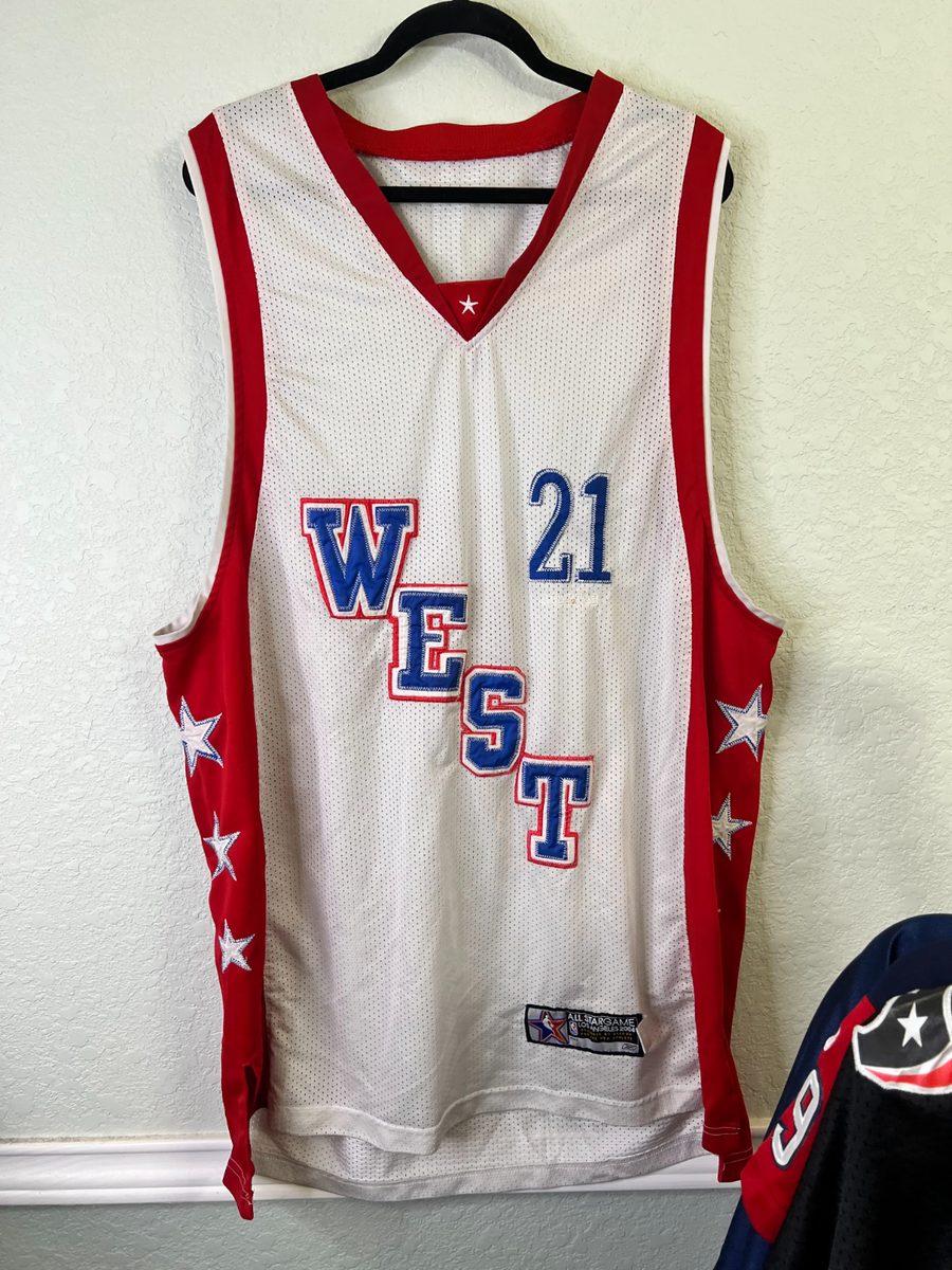 Tim Duncan 2004 West All Star Game San Antonio Spurs Reebok Jersey