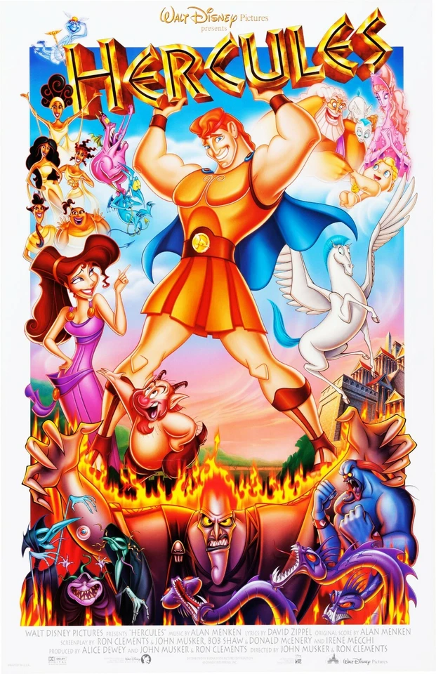 Hercules movie poster print - 11 x 17 inches - Walt Disney