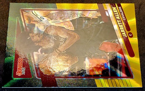 2021-22 Jarrett Allen Panini Donruss GREEN & YELLOW LASER HOLO #131 Cavaliers - Bild 2 von 5
