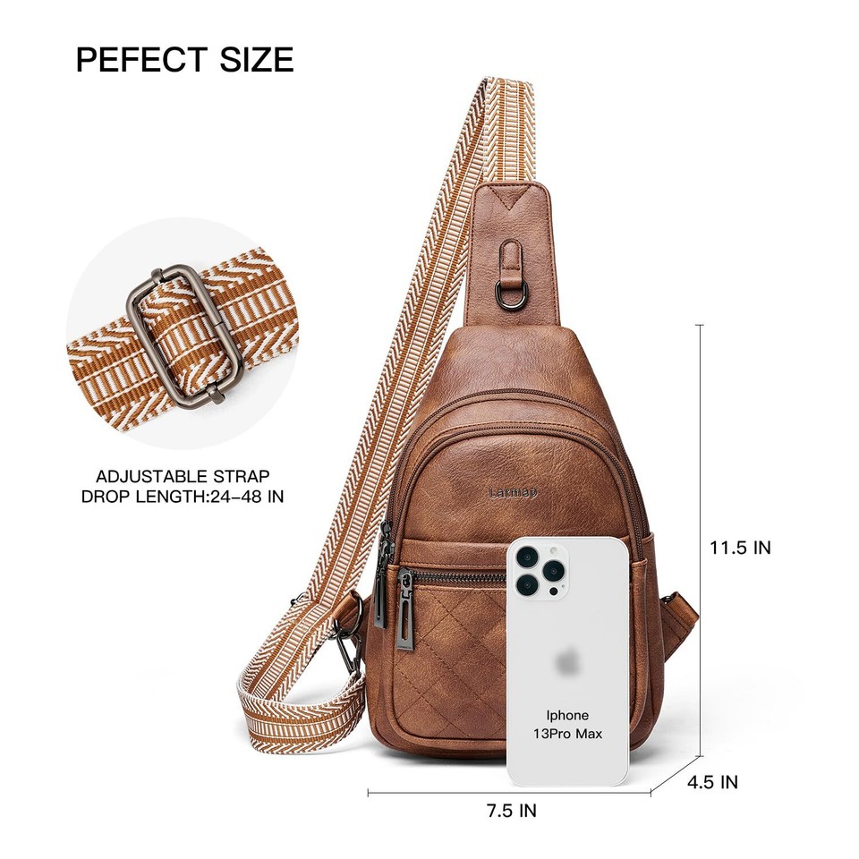 7L Sling Bag For Women Fanny Pack Crossbody Travel Shoulder Belt Bags