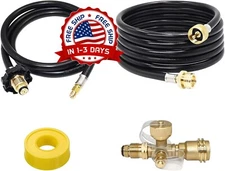 Kit de propano para RV Kit de adaptador en T de latón para propano de 4 puertos