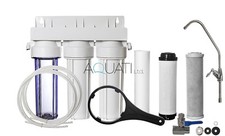 Aquati Premium Home Under Sink Water Purifier and Softener Filter Kit– Salt Free