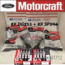 8pcs OEM Genuine DG511 Ignition Coil & Spark Plug SP546 For F150 Ford Lincoln US