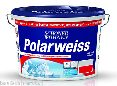 Schöner Wohnen Polarweiß 1 Liter Wandfarbe Deckenfarbe Innenfarbe