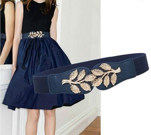 waist belt elastic how to make decorative girls golden buckle leaves Women fashion waist belt elastic how to make decorative girls golden buckle leaves Women fashion