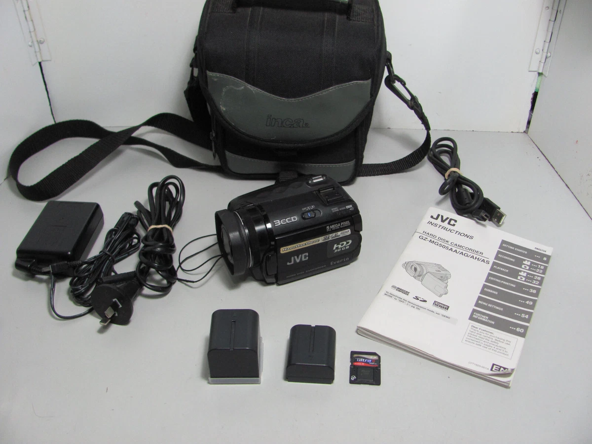 jvc 30gb hard disk camcorder