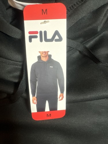 FILA Men’s Performance Hoodie Black Size M - Imagen 5 de 7