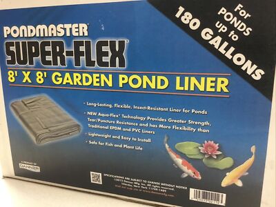 Danner Pondmaster SUPER-FLEX 8  X 8  180 Gallon Koi Fish Pond Liner 025033021143