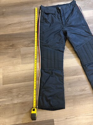 vintage OBERMEYER スキーパンツ Vintage Obermeyer Men's L Navy Ski Pants Side Pinstripes | eBay