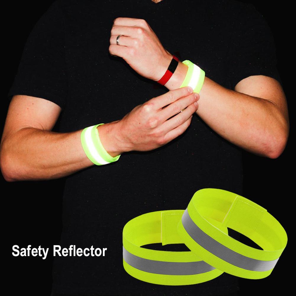 Safety Reflector Outdoor Sports Safety Reflective Bracelet Z4Y6 Night Run Z1C8