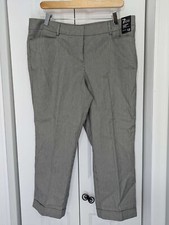 New York Company NWT Women's Size 12 Cuffed Crop Pants Gray