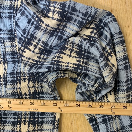 NWT BDG Button Up Shirt Adult Size Medium Blue Long Sleeve Men's Stripped - Picture 11 of 14