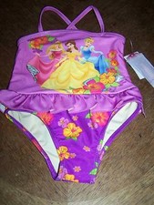 Size 24 Months Disney Princess Swimsuit Bathing Swim Suit Cinderella Belle New
