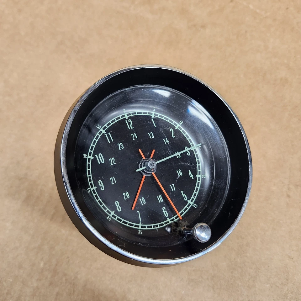 C2 Corvette 1967 calibre reloj conjunto Borg tablero bisel perilla 1087 buen fabricante de equipos originales Foto 4 de 4