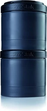 BlenderBottle ProStak Twist n' Lock Storage Jars Expansion 2-Pak with Pill Tray,