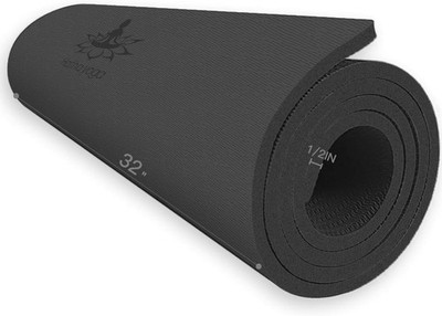 Extra Thick TPE Yoga Mat 72''x 32'' Thickness 1/2 Inch -Eco Friendly SGS Certified