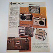 Hitachi Lloyd's Vintage 1970s Electronics Magazine Print Ad Stereo Radio