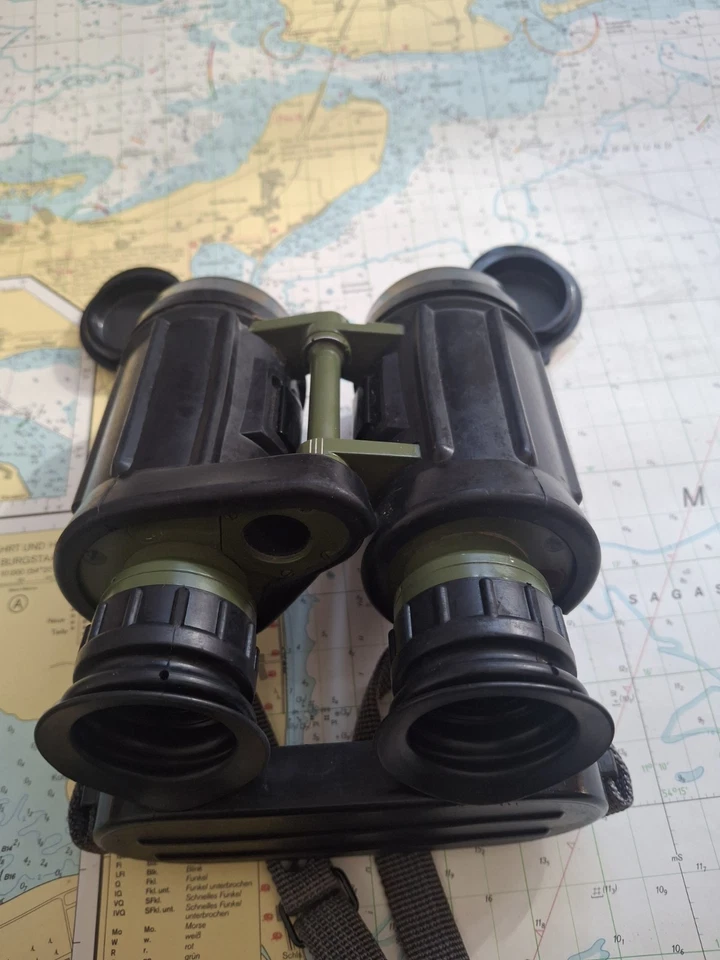 Fernrohr Binocular Carl Zeiss Jena 7x40 BGE NVA German Army Hunter - Bild 2 von 4