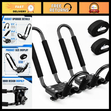 Universal Kayak Roof Rack J-bar Carrier For Canoes Surfboards Sups - 150 Lbs C