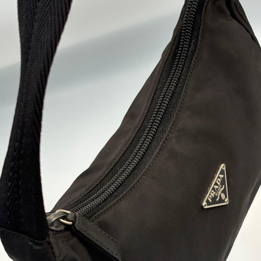 Prada Nylon Black Pouch Vintage Authentic thumbnail 10