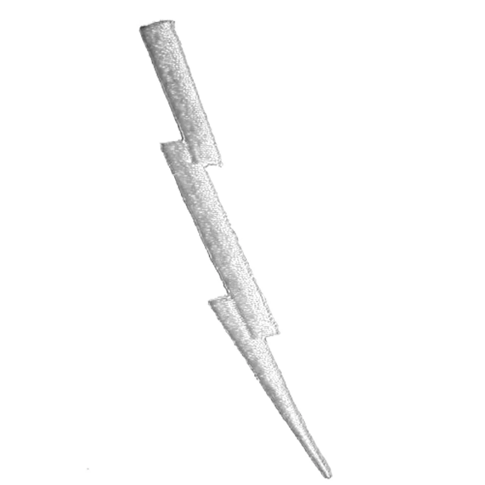 Новый молния болт вышитый утюг на нашивке рокабилли панк аппликация значок - Изображение 4 из 4