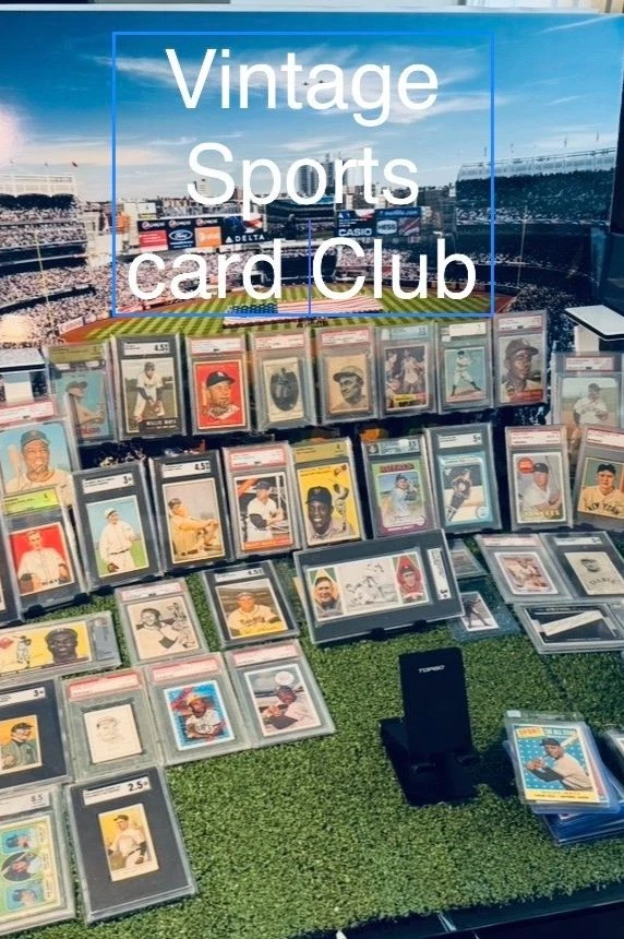 Vintange Sportscard Club 44 years in business always 100k in vintage ready