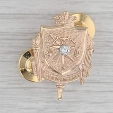 Fidelity Bravery Integrity FBI 30 Year Service Pin 10k Yellow Gold Badge