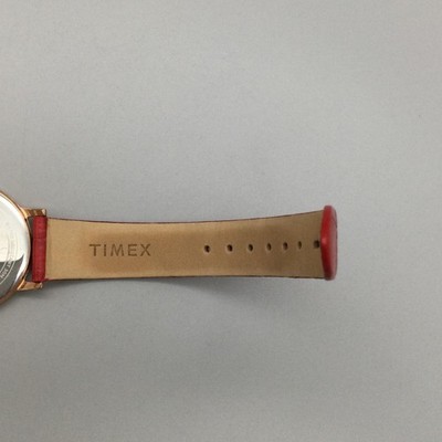 Timex Empera Watch Womens 33mm Rose Gold Red Leather  display picture 1