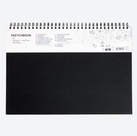 Skizzenbuch A3 Hardcover 130G, 50 Blatt Weiß Zeichenblock SäUrefrei Skizzenblock