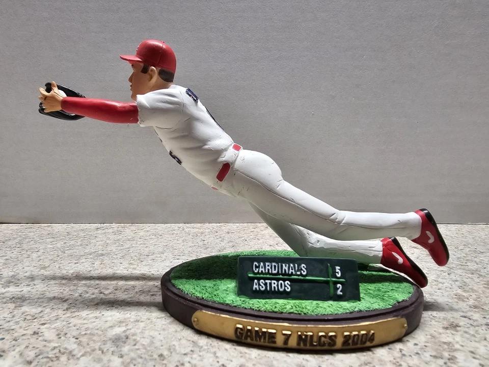 Jim Edmonds Cardenales de San Luis MLB 2005 SGA Estatua Estatuilla WS REPARADO Foto 3 de 4