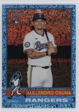 2025 Topps Heritage High Number Chrome Light Blue Sparkle Alejandro Osuna 1dm5
