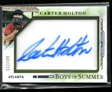 2025 Panini Boys of Summer #22 Carter Holton Jumbo Acetate Signatures #/199