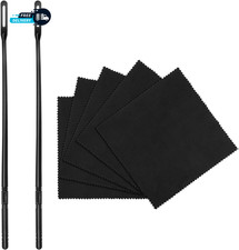 Flute Cleaning Kit with 2 Rods  5Pcs Flute Cleaning Cloth for inside Flute Swab