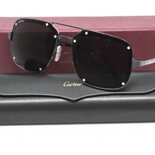 CARTIER BLACK TITANIUM SUNGLASSES NEW .AUTHENTIC COMPLETE PACKAGE CT0194S-004