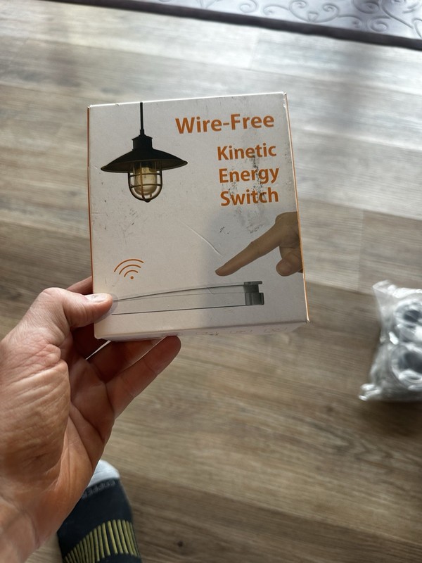 Wire-Free Kinetic Energy Switch, No Battery, No External Power Required