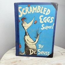 Rare Dr Seuss Book Scrambled Eggs Super ! Theodor Seuss Geisel Stamped In Bk VTG