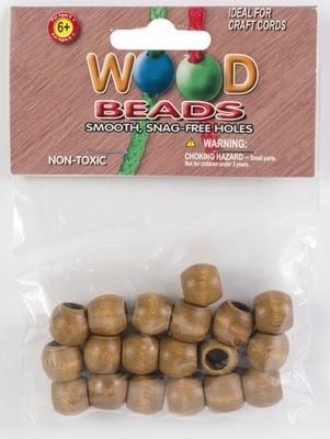 Barrel Wood Beads 13mmX11mm 18/Pkg Maple