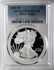 2010-W  $1  PROOF AMERICAN SILVER EAGLE (ASE/SAE) PCGS PR70 DCAM  #61215233