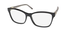 NEW ESCADA VESD30S GLASSES FULL-RIM PLASTIC WOMENS BLACK CAT EYE 55-15-135 0700