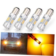 Extremely Bright 1157 1157NA 2057 2357 7528 2357A BAY15D 21-SMD Amber Yellow