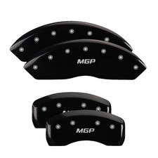 Mgp Caliper Covers 54015smgpbk Mgp Black Powder Coat Finish Silver
