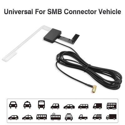 3M UNIVERSAL AUTO DAB+FM ANTENNE FENSTER GLAS HALTERUNG AKTIV RADIO ADAPTER ANTENNE