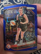 2025 Panini Prizm WNBA - Marina Mabrey #18 - Blue Velocity Prizm Connecticut Sun