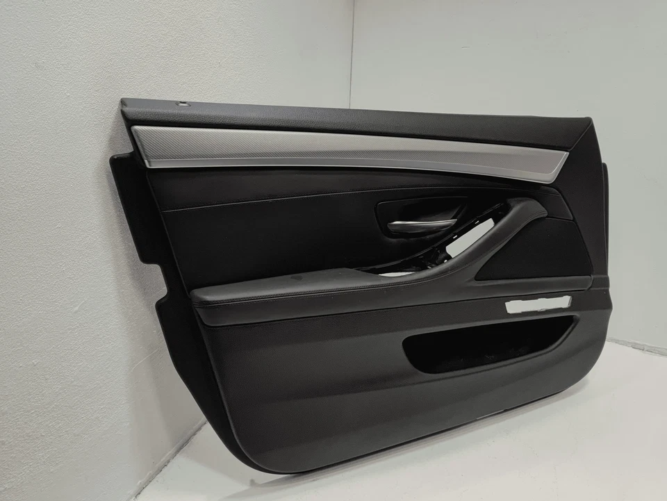 2011-2016 宝马 550i xDrive 前驱动门卡面板人造革黑色原始设备制造商 — 第 2/4 张图片